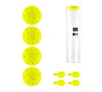 NEEWER PB02 LED Pickleball Set, Light Up Glow in the Dark Pickle Balls Accessories with Storage Tube for Nighttime Outdoor Pickleball Training & Practice, 4 Packs