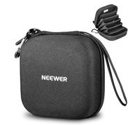 Neewer 11x11cm Hard Shell Filter Storage Case, Water Resistant Shockproof Dustproof Carrying Bag with Expanding Dividers, Wrist Strap & Carabiner for Six 86mm Circular Filters, PB12