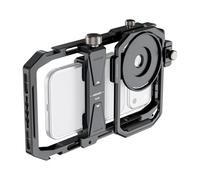 NEEWER Universal Phone Cage Video Rig Stabilizer with 17mm to 37mm & 67mm Lens Filter Adapter Ring Accessories Compatible with iPhone Android Samsung for Video Recording Streaming Photography, PA058