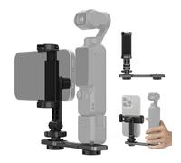 NEEWER Phone Holder Mount Compatible with DJI Osmo Pocket 3, Pocket 3 Expansion Accessories Cell Phone Mount with 1/4" Threads for Tripod and Extension Rod, Cold Shoe for Mini Video Light, Mic, AC021