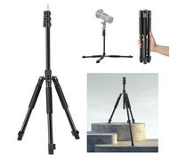 NEEWER ST195 Photography Light Stand, 1.5-6.4 ft/47-195 cm Aluminium Reversible Studio Lighting Tripod, Portable Phone Video Stand with 1/4 Inch Screw for Strobe Light Camera Softbox, 6.6 lb/3 kg