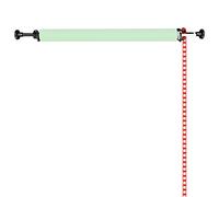 NEEWER Photography Single Roller Wall Mounting Manual Background Support System with 2 x Single Hook, 2 x Expand Bar, 1 x Chain, Load Capacity: 22lb/10kg