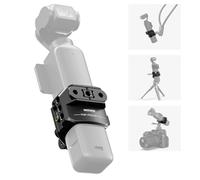 NEEWER Pocket 3 Cage, Aluminum Alloy Gimbal Camera Video Recording Rig with Built in Action Camera Accessory Adapter 1/4" Threads Compatible with DJI Osmo Pocket 3, No Assembly Needed, AC009