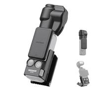 NEEWER Pocket 3 Magnetic Mount Stand & Protector Kit Compatible with DJI Osmo Pocket 3 Creator Combo Accessories, 180° Gimbal Camera Adapter Holder Anti Scratch Screen Protective Cover, AC015 + AC019