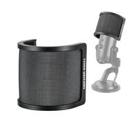 NEEWER Pop Filter for Microphones, Triple Layer Isolation Shield for 35-55 mm Diameter Mics, Windscreen Cover for Podcast Streaming Voice Over Singing Studio Recording, MS021