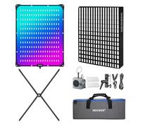 NEEWER Pro 200W Flexible LED Video Light, Studio RGB Panel Light Mat Kit with Softbox APP/2.4G/DMX Control 2500-10000K 25000lux/0.5m CRI95+, Key Lighting for Live Streaming Video Recording, AF200C