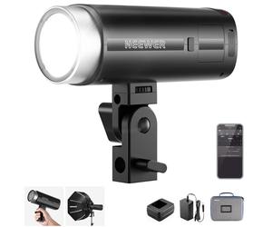 NEEWER Q200 200Ws 2.4G Outdoor Flash Light, 3200mAh Li-ion Battery Operated, Studio Strobe Flash Photography Wireless Monolight, with 750 Flashes with Full Power, 0.01-1.5s Recycling, Battery Adapter