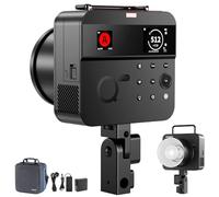 NEEWER Q4PRO 400Ws 2.4G TTL Outdoor Studio Flash Strobe, Compatible with Godox, APP Control Light, 1/8000 HSS 6000K 2800mAh Dual Screen Monolight Bowens Mount/0.01-1.2s Recycle/30W Modeling Lamp