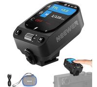 NEEWER QZ-F TTL Wireless Flash Trigger Transmitter Compatible with Fujifilm Cameras, 1/8000s HSS Switch, 1000mAh Battery, OLED Touchscreen for 2.4G Q System Z3 Z2PRO Z2II Z2 Z880 Q6 Q4 Q300 Q200