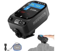 NEEWER QZ-N TTL Wireless Flash Trigger Transmitter Compatible with Nikon Z9 Z8 Z6II Z7II Z5 Z50 D850 D3500 D7500 Cameras, 1/8000s HSS TCM Switch, 1000mAh Battery, OLED Touchscreen for 2.4G Q System
