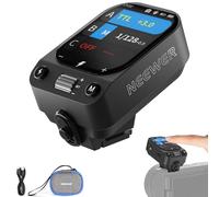 NEEWER QZ-S TTL Wireless Flash Trigger Transmitter Compatible with Sony ZV-E10 A6400 A6700 A6100 A6000 A7III A7IV A7CII A7RV Cameras, 1/8000s HSS TCM Switch, 1000mAh Battery, OLED for 2.4G Q System
