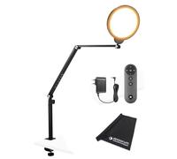 Neewer R18 LED Ring Light with Desk Mount and Microfibre Cloth