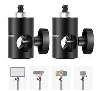 NEEWER Rapid Adapter Convert with 1/4" Screw 2-Pack, Multi-Functional Light Stand Tip Adapters - Fits for Studio Monitor Stands, Camera Mount, Photo Video Photography Lighting Tripod- ST12