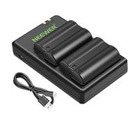 Neewer EN-EL15 EN-EL15A Battery Charger Set Compatible with Nikon D750, D7200, D7500, D850, D610, D500, MH-25a, D7200, Z6, D810 Batteries (2-Pack, Micro USB Port, 2100mAh)