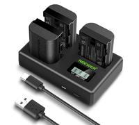 NEEWER 3 Pack 2400mAh LP-E6P/LP-E6NH/LP-E6N Replacement Battery & USB Triple Charger, Compatible with Canon EOS R5 Mark II EOS R5 EOS R6 EOS R7 EOS R 5D II III IV 6D 6D II 7D 7D II 60D 70D 80D 90D