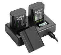 NEEWER Replacement Battery and Charger Set for NP-FZ100, 3 Pack 2280mAh Battery&Triple Slot USB Charger, Compatible with Sony A7IV, A1, A9II, A7SIII, A7RIV, A7III, FX3, FX30, A6700, ZV-E1, ZV-E10ii