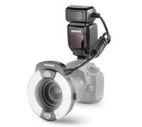 Neewer RF1-C Marco Ring Flash Compatible with Canon, 76Ws GN15 5600K E-TTL Ring Flash Light, 1-1/128 Output, Front/Rear Curtain Sync, Color Gels, Lens Adapter Rings for Macro Photography