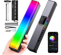 NEEWER RGB LED Video Light Stick, Touch Bar & APP Control, Magnetic Handheld Photography Lighting Wand, Dimmable 3200K~5600K CRI98+ Full Color LED Light with 6400mAh Battery, 17 Scenes, RGB1