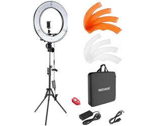 Neewer Ring Light Kit:18"/48cm Outer 55W 5500K Dimmable LED Ring Light
