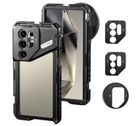 NEEWER S24 Ultra Phone Cage with 67mm Filter Adapter, 17mm Lens Backplate, T Mount Lens Adapter, Smartphone Video Rig Stabilizer Compatible with Samsung Galaxy Moment T Series Lenses, PA042