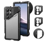 Neewer S25 Ultra Phone Cage, Mobile Video Rig Phone Stabilizer with 67mm Filter Adapter, 17mm Lens Backplate, T Mount Lens Adapter, Compatible with Samsung Galaxy Moment T Series Lenses, PA082