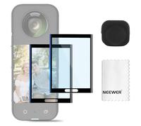 NEEWER Screen Protector & Lens Guard Compatible with Insta360 X5 X4 Action Cameras, Tempered Screen Cover Film (2 Pack), Silicone Cap Protective Case and Replacement Accessories Kit, CA156