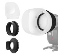 NEEWER Silicone Catch Light Reflector with Two Magnetic Adapter Rings, Light Modifier Shaper for NEEWER NW620 NW700 NW760 Z880 Z760 Square Head & Z1 Z2 Round Head Speedlite, CRS3