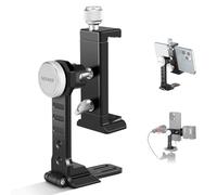 NEEWER Smartphone Tripod Mount Aluminum Alloy, 360° Rotatable Phone Stand Holder Clamp with Cold Shoe & Arca Type Base Compatible with iPhone 15 Pro Max Galaxy S24 Ultra Pixel & 2.6"-4" Wide Phones