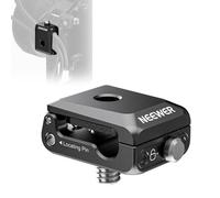 NEEWER Spring Loaded Cable Clamp, 2 Pack, Camera Cage Cable Organizer with Removable Anti Twist Locating Pin, 1/4" Screw, Quick Release Lock, Foam Pad for HDMI, USB, Headphone, Shutter Cables, UA073