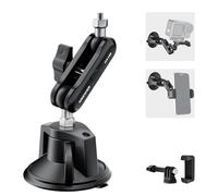NEEWER Suction Cup Phone Holder & Camera Mount Compatible With GoPro DJI Insta360 iPhone, Car Phone Mount with Action Camera Adapter 360° Magic Arm for Vlogging Video Recording, CA158