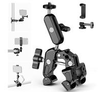 NEEWER Super Clamp with 3" Dual Ballhead Magic Arm Camera Phone Mount, ST88