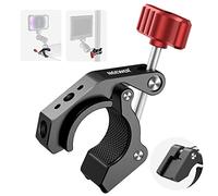 NEEWER Super Clamp with Cold Shoe & 1/4 Inch 3/8 Inch Thread Holes, ST81 | Max. Load 4 Kg, Crab Shaped Camera Tripod Holder, for Most Photo Accessories, Compatible with SmallRig Magic Arm, Red