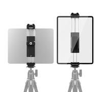 NEEWER Tablet Metal Holder for iPad Tripod Mount Adapter with Cold Shoe, Arca Type Base, NATO Interface, 1/4" Screw for iPad Mini Air Pro Surface Pro (7.9" to 12.9"), Universal Tablet Clamp, PA100