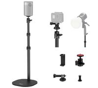 NEEWER Tabletop Projector Stand Compatible with XGIMI Nebula MEVO, 16"-35"/40-90cm Floor Camera Stand with Phone Holder & Action Camera Mount for GoPro/Projector/Webcam/Camera/Phone/LED Lights, DS006
