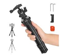 NEEWER TP09 Carbon Fiber Mini Tripod for Phone and Camera, 20" Desktop Stand with Ball Head, Phone Holder, Remote - Lightweight Compact Travel Tabletop for DSLR, Video Camcorder, Webcam