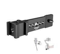 NEEWER Triple Cold Shoe Mount Plate for Mic LED Light, Metal Extension Bracket Microphone Stand Rig 1/4" 3/8" Compatible with DJI OSMO Mobile Zhiyun Feiyu Vimble Hohem Phone Gimbal Stabilizer, CA173