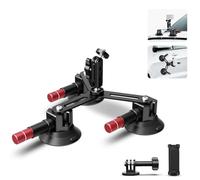 Neewer Triple Suction Cup Camera Car Mount [Simplified] with Holder & Action Camera Adapter Compatible with GoPro OSMO Action Pocket 4 3 2 Hero 12 11 10 Insta360 Samsung, CA067