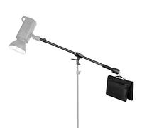 NEEWER Tripod Boom Arm, 35" to 61" (89 to 155cm) with 1.5kg Counterweight and Sandbag, 1/4" Screw Compatible with Softbox, Studio Light, Flash, Umbrella, Ring Light, Max Load 5kg