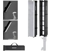NEEWER Tube Light Grid Softbox Diffuser for BH20B LED Light Stick, Honeycomb Grid Strip Softbox with Diffuser, Carry Bag, Touch Fasteners for Live Stream YouTube TikTok Portrait Product Photos, NS2S
