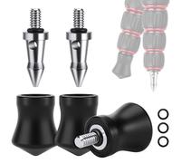 NEEWER Universal Rubber Feet Tripod Spike, 3 PCS Nonslip Tripod Feet for Uneven Ground, 1/4" Replacement Spike Compatible with Andoer Gitzo Benro Induro Kingjoy Weifeng Tripod Monopod, HW-35