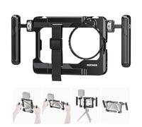 NEEWER Universal Smartphone Video Rig with Handles 67mm Filter Adapter Anti Drop Cold Shoe Compatible with DJI Mic iPhone Samsung Galaxy Android, Phone Cage Stabilizer for Video Recording, PA017