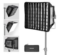 NEEWER Upgraded Softbox Diffuser for NL660 RGB660 PRO II LED Video Light Panel, 12.6"x11.6" Foldable with Grid/Bag/Blackout Hood, No Need to Remove barndoors Quick Set Up for Soft Light, NS4S