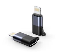 NEEWER USB C to iOS OTG Adapter 2 Pack Set, USB Type C (Female) to iOS (Male) Compatible with iPhone 14 13 12 11 X iPad Type C Wireless Microphone, LM4