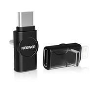 Neewer LM4 USB Type C OTG Adapter Set (2 Pack), USB C to USB C + USBC to iOS for iPhone iPad Android Phone CM28 Pro CM28 Ultra CM28 Wireless Mic Use While Charge, Not for PD Fast Charging