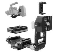 NEEWER V Mount Battery Plate with Arca Type QR Plate, Portable Charger Holder, Foldable V Lock Adapter for NEEWER PS099E, Compatible with DJI RS4 RS3 Gimbal Camera Cage Video Rig Accessories, PS017A