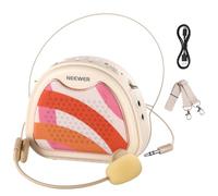 NEEWER VA01 Voice Amplifier with Wired Headset Microphone, Speaker, Shoulder Strap, AUX Output, USB C Rechargeable Portable Sound Amplifier with Mic 14Hrs Battery for Teachers, Trainers, Tour Guides