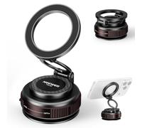 NEEWER Vacuum Suction Cup Mount, 360° Adjustable Magnetic Cell Phone Holder Stand Compatible with MagSafe iPhone, Quick Release for Your Car POV Dash Windshield Gym Desk Video Recording, PA138