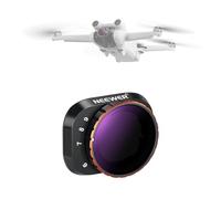 NEEWER Variable ND Filter Compatible with DJI Mini 3 Pro, ND32-512 5-9 Stops Snap On Multicoated HD Optical Glass Metal Slim Frame Drone Camera Lens Video Recording Aerial Photography Accessories