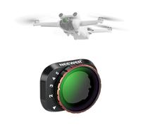 NEEWER Variable ND Filter Compatible with DJI Mini 3 Pro, ND2-32 1-5 Stops Snap On Multicoated HD Optical Glass Metal Slim Frame Drone Camera Lens Accessories for Aerial Photography Video Recording