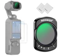 NEEWER Variable ND Filter Compatible with DJI Osmo Pocket 3 Creator Combo Accessories, Magnetic ND2-32 Adjustable Neutral Density Action Camera Lens Filter + 2x Screen Protector + 2x Cleaning Cloth